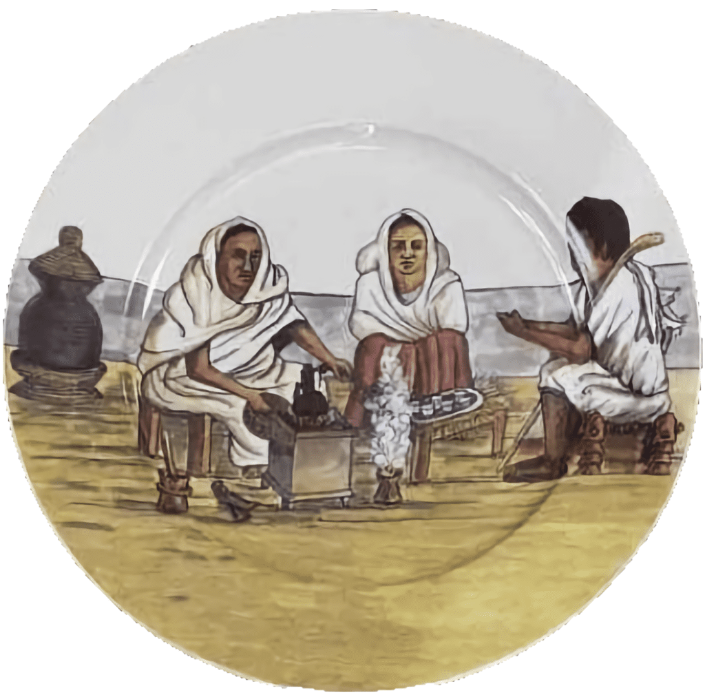 bahlawi Design plate #103 Coffee ceremony