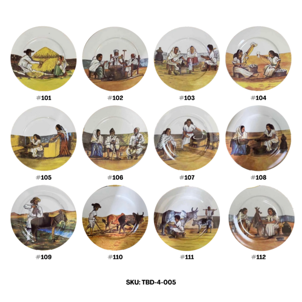 Bahlawi 12 Plate Set with Design # Bahlawi 12 Plate Set with Design #